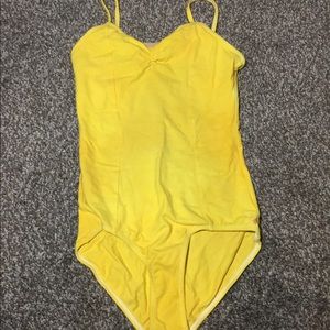 Theatricals Yellow Cami Leotard Size -AS